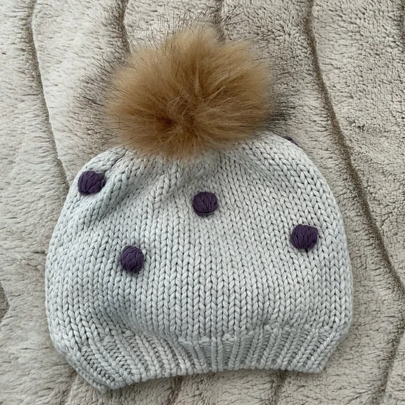 KIDS: Miles Baby Polka Dot Beanie - Picture 3 of 6